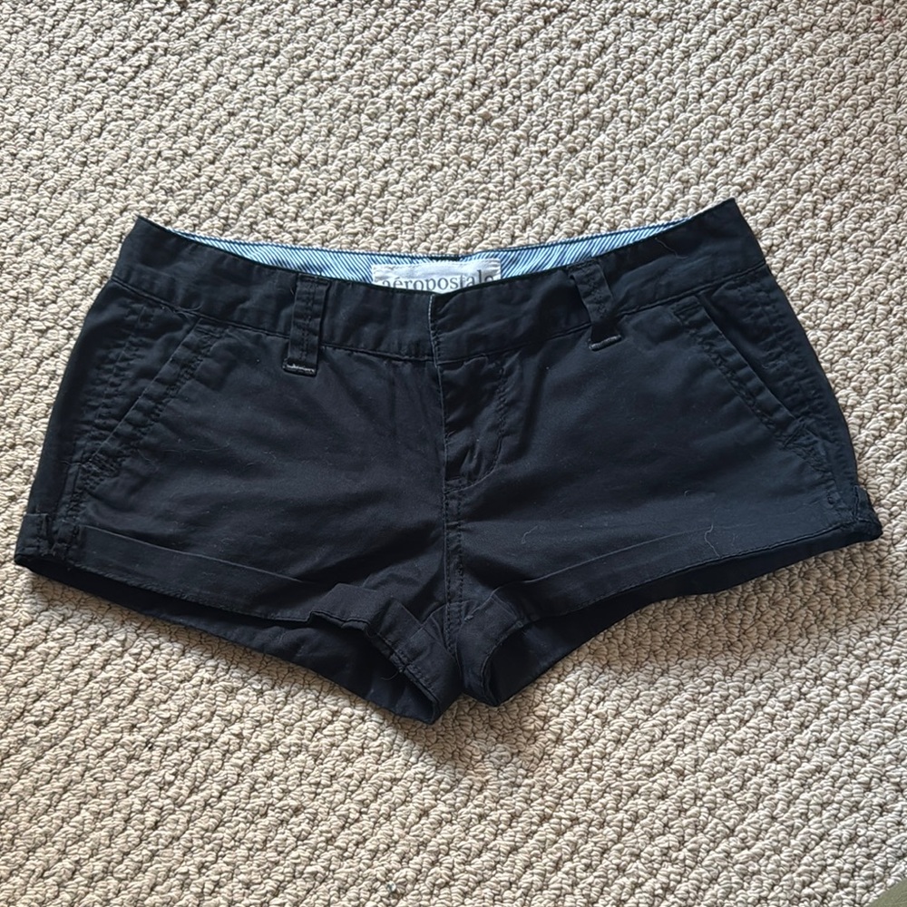 Aeropostale Low Rise Black Shorts 00